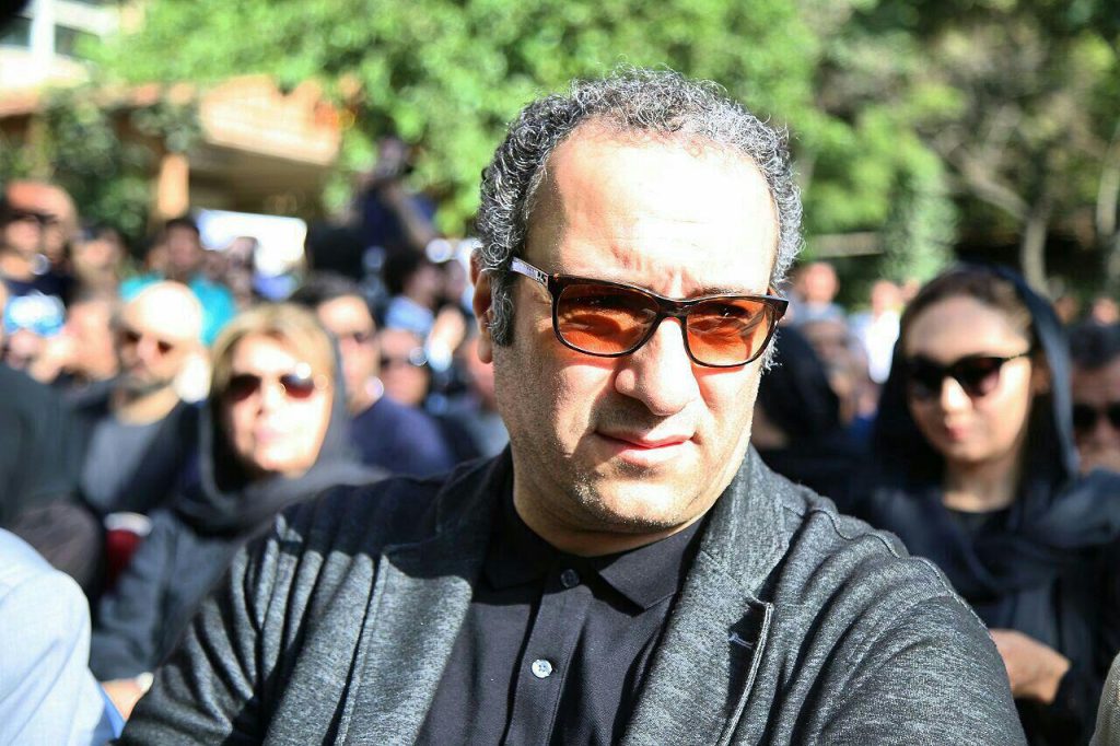 رضا میر کرمی مدیرعامل خانه سینما، در مراسم تشیع عباس کیارستمی